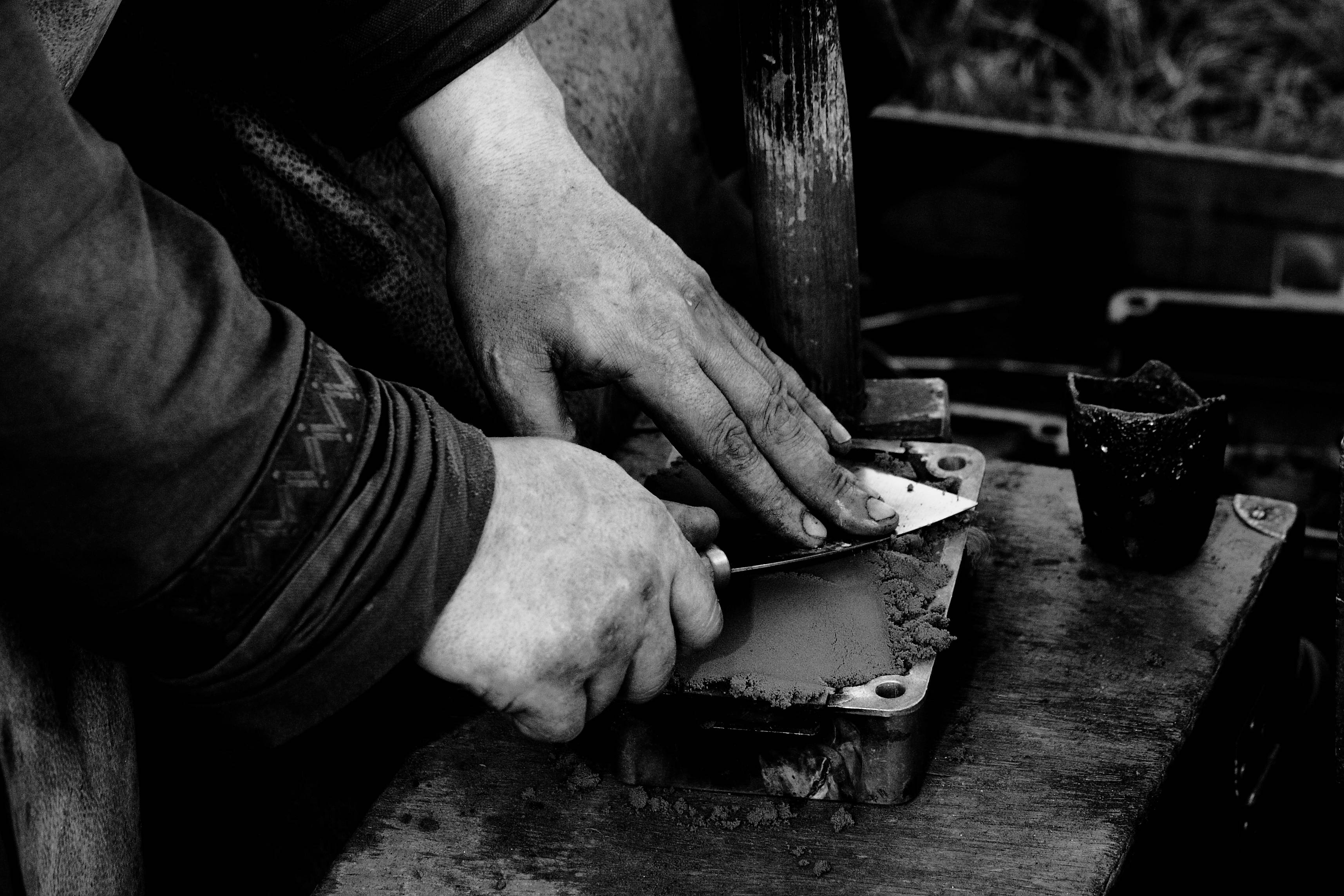 Die Form wird gebaut